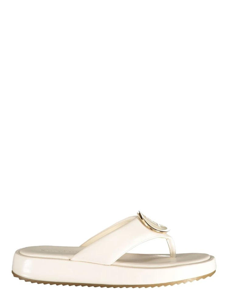 White Polyurethane Women's Sandal