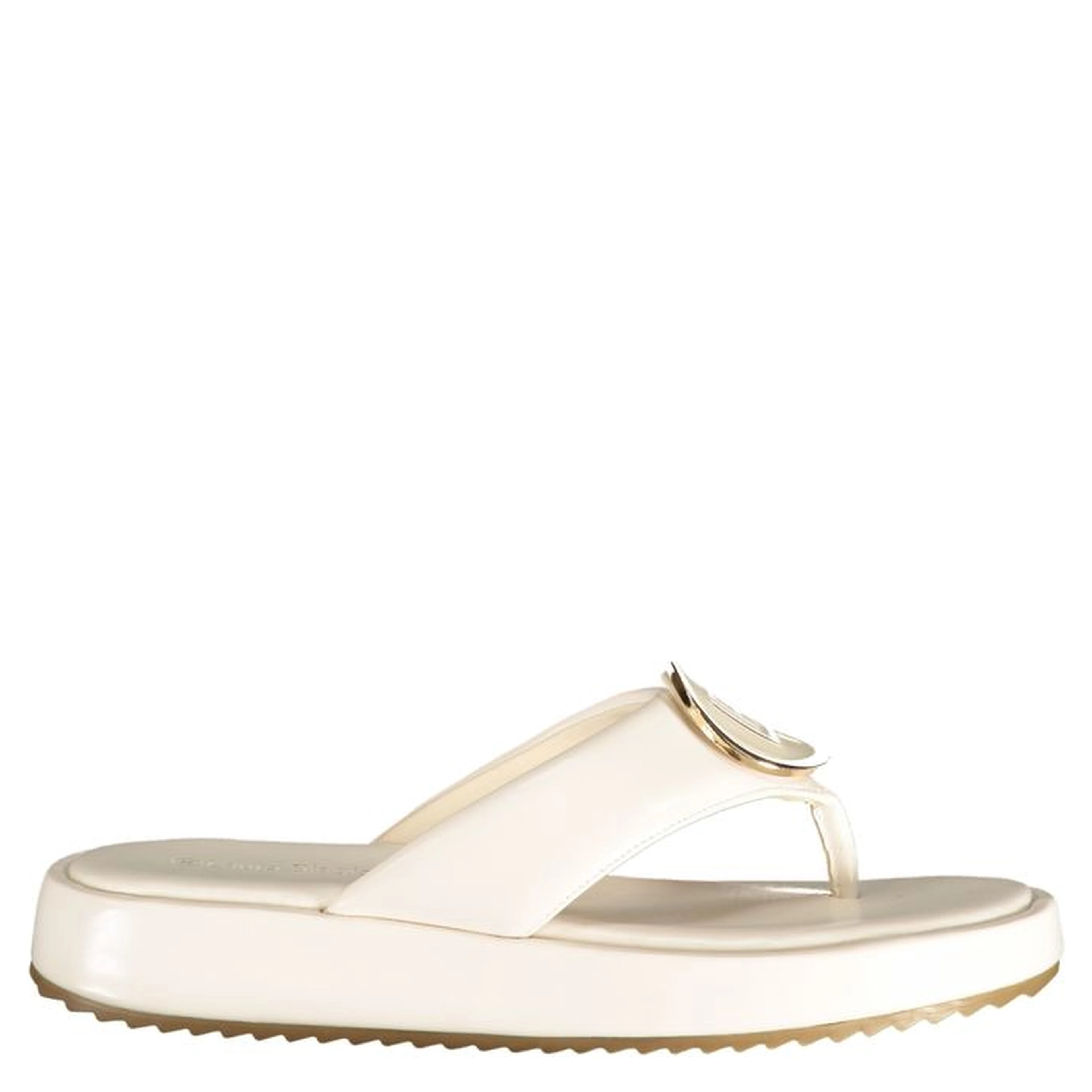 White Polyurethane Women's Sandal