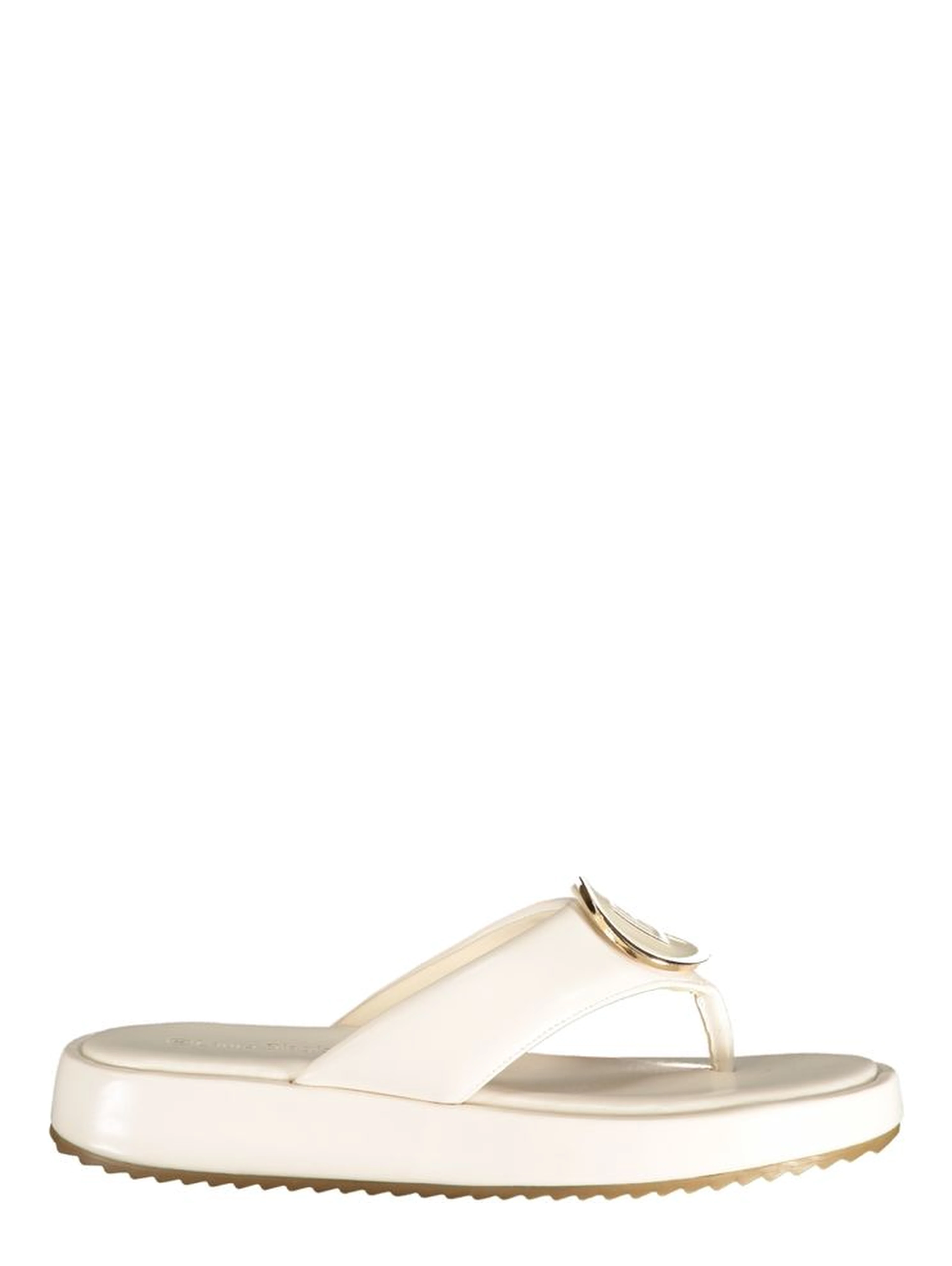 White Polyurethane Women's Sandal