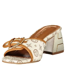 Beige Polyurethane Women's Sandal