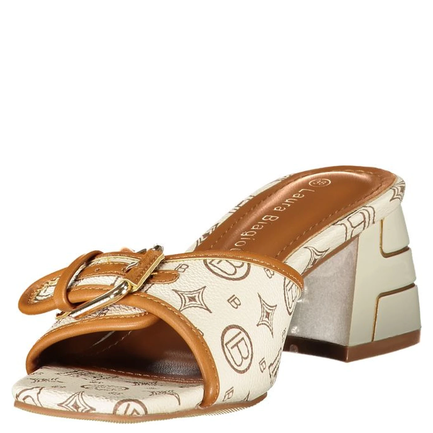 Beige Polyurethane Women's Sandal