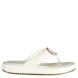 White Polyurethane Women Sandal