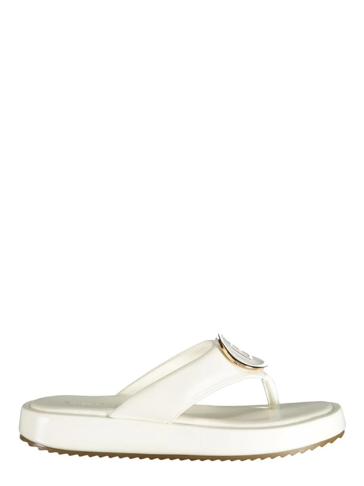 White Polyurethane Women Sandal