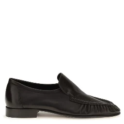 Brown Suede Leather Slip-On Loafers