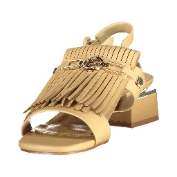 Beige Polyurethane Women's Sandal