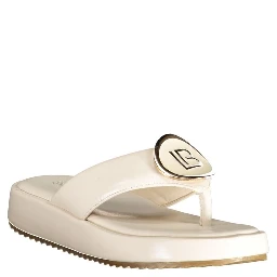 White Polyurethane Women's Sandal