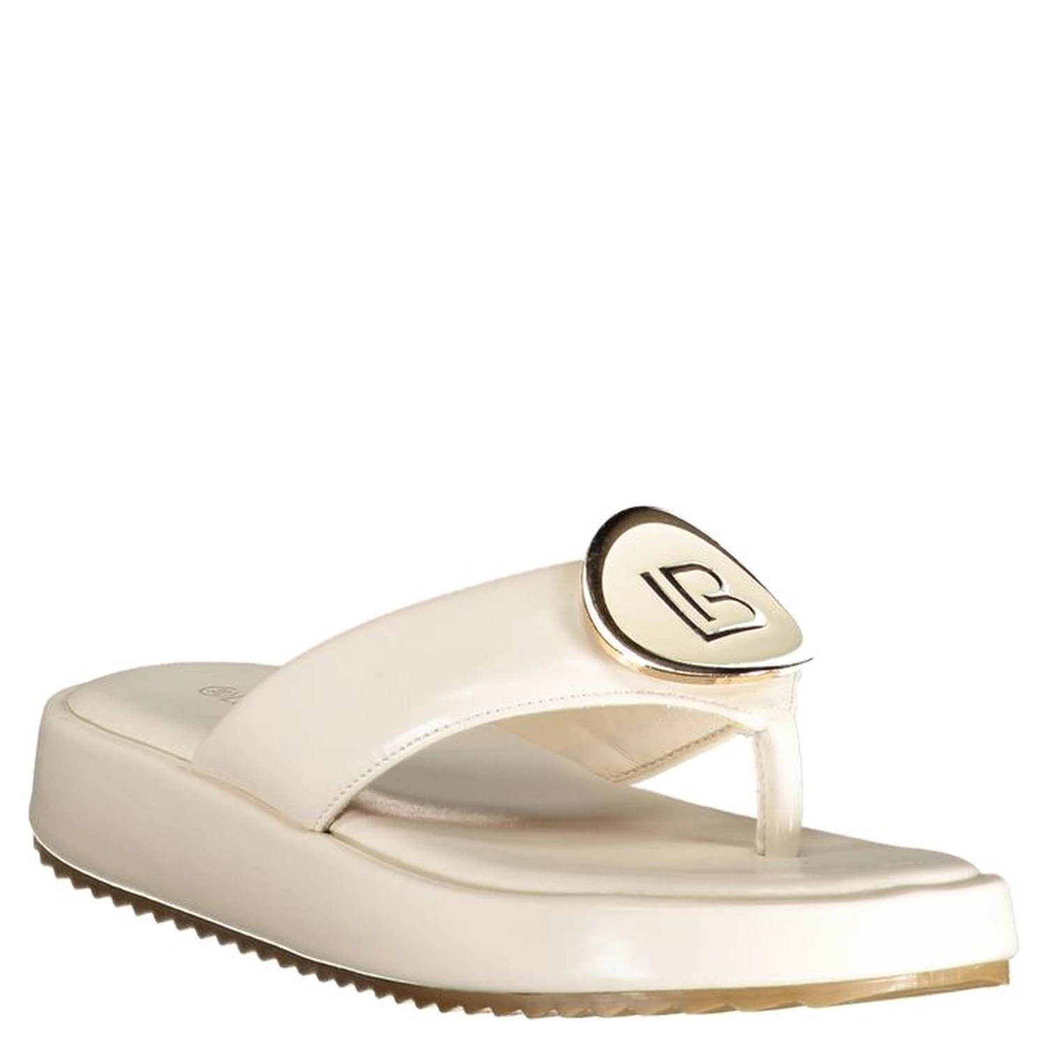 White Polyurethane Women's Sandal