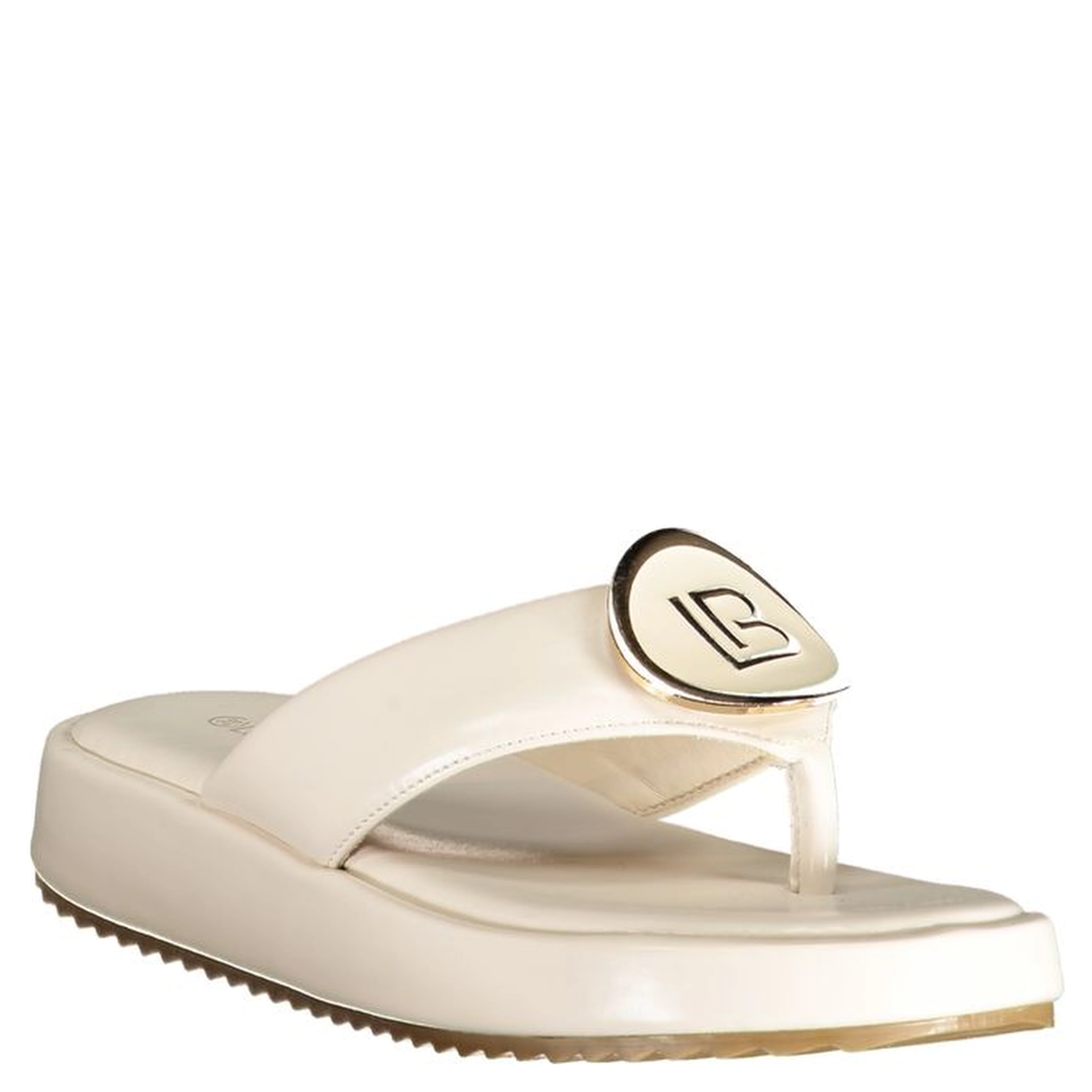 White Polyurethane Women's Sandal