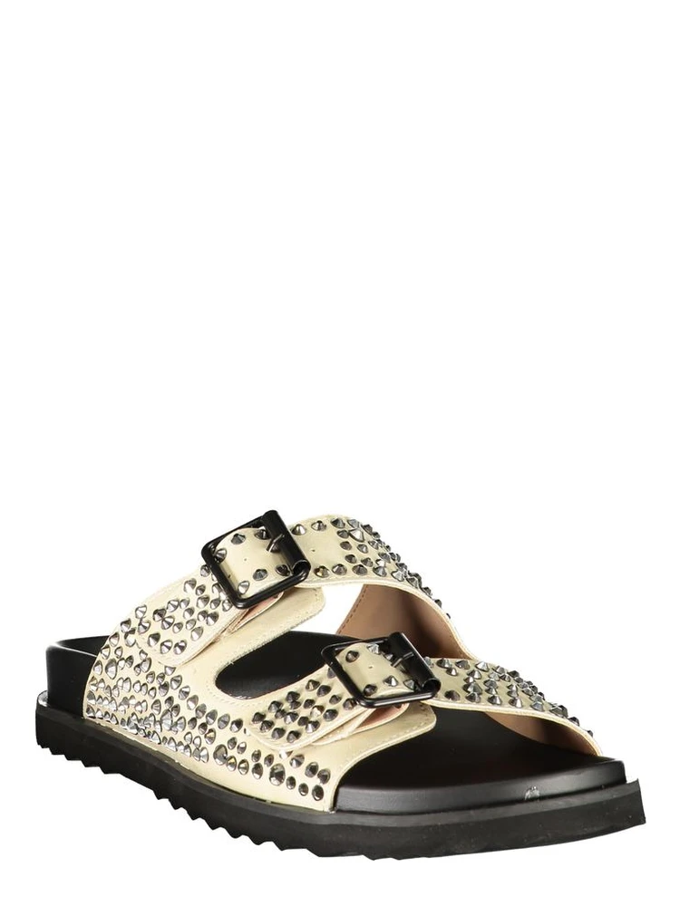 Beige Polyurethane Women's Slipper alternative