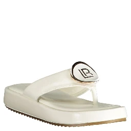 White Polyurethane Women Sandal