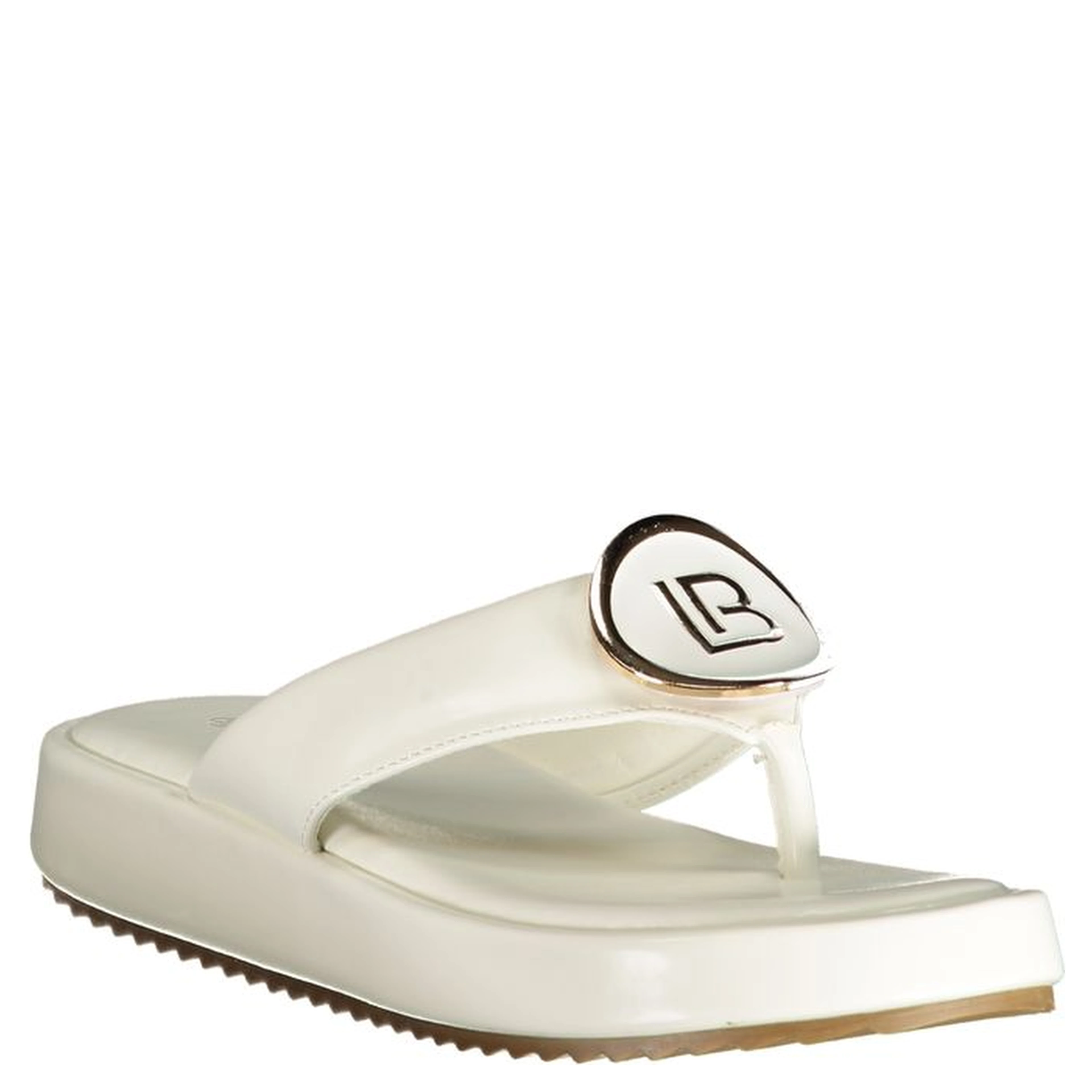 White Polyurethane Women Sandal