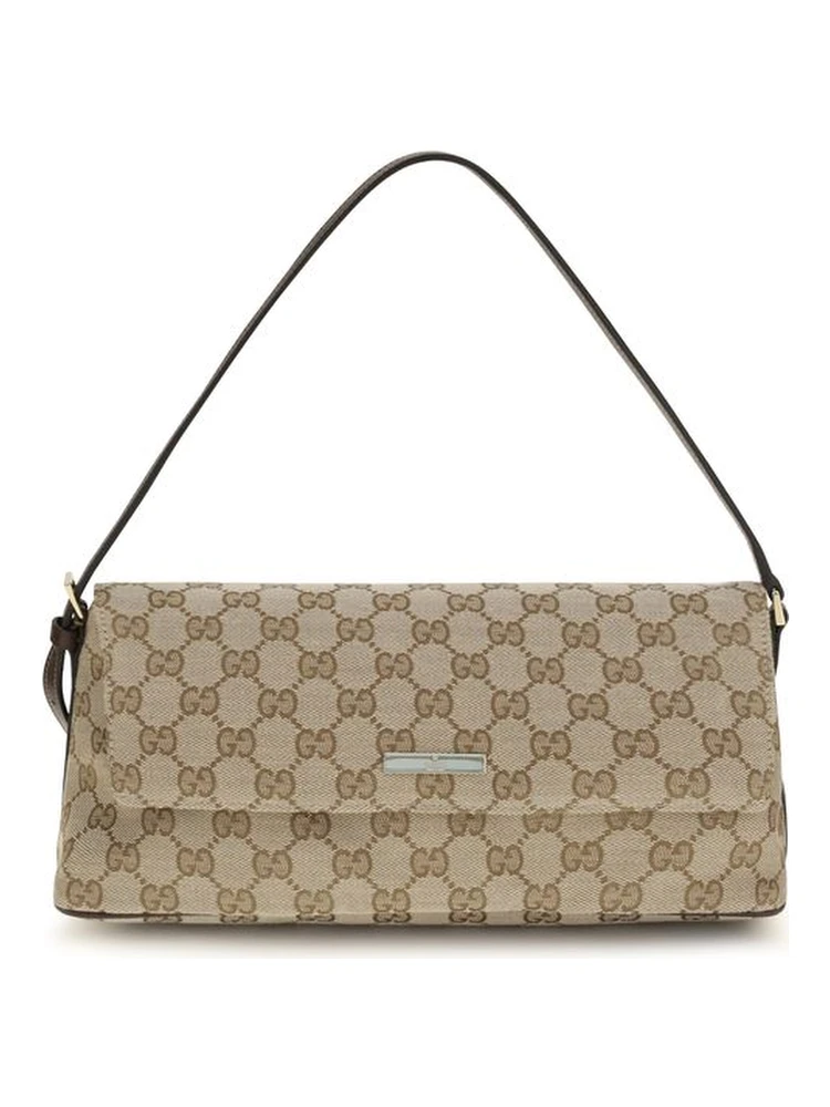 Brown Fabric Handbag