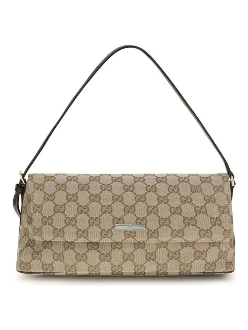 Brown Fabric Handbag