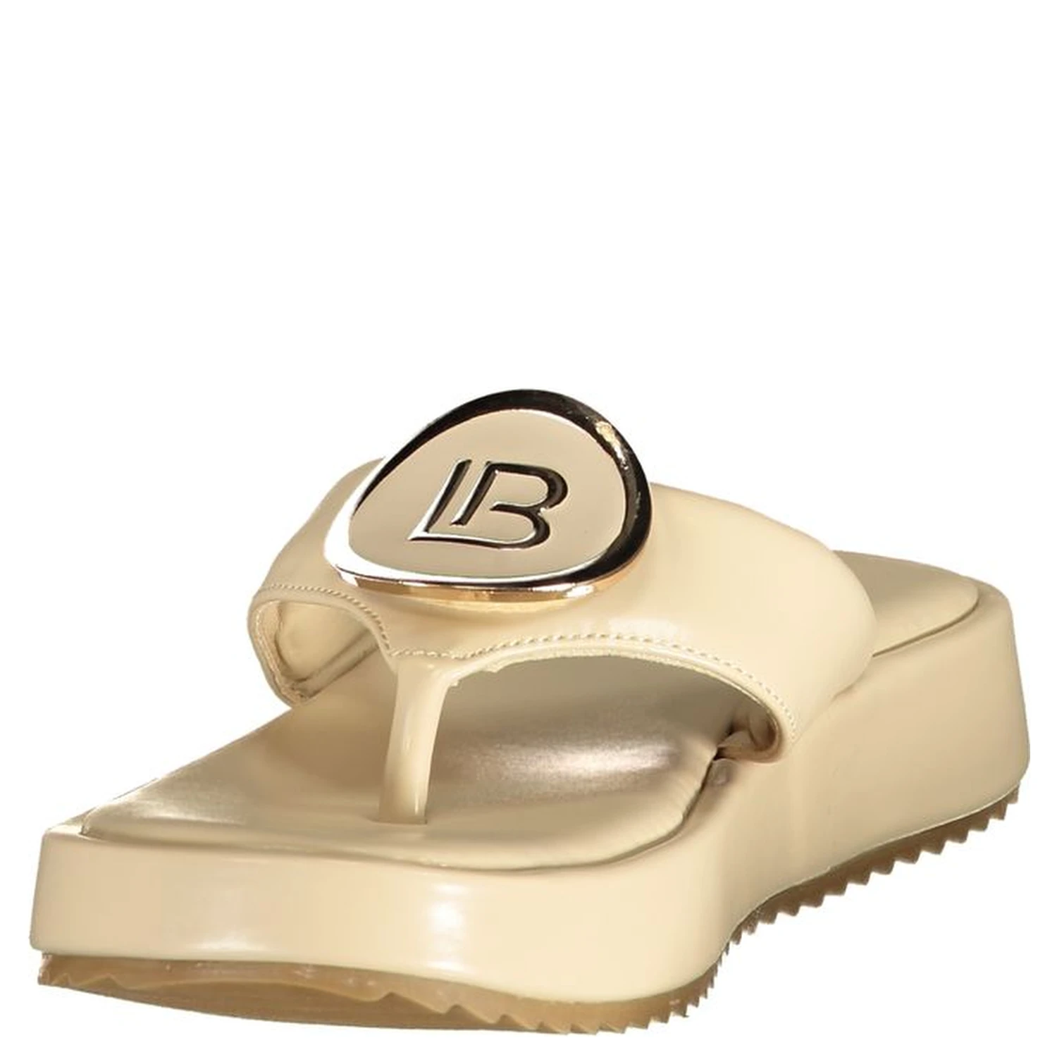 Beige Polyurethane Women's Sandal