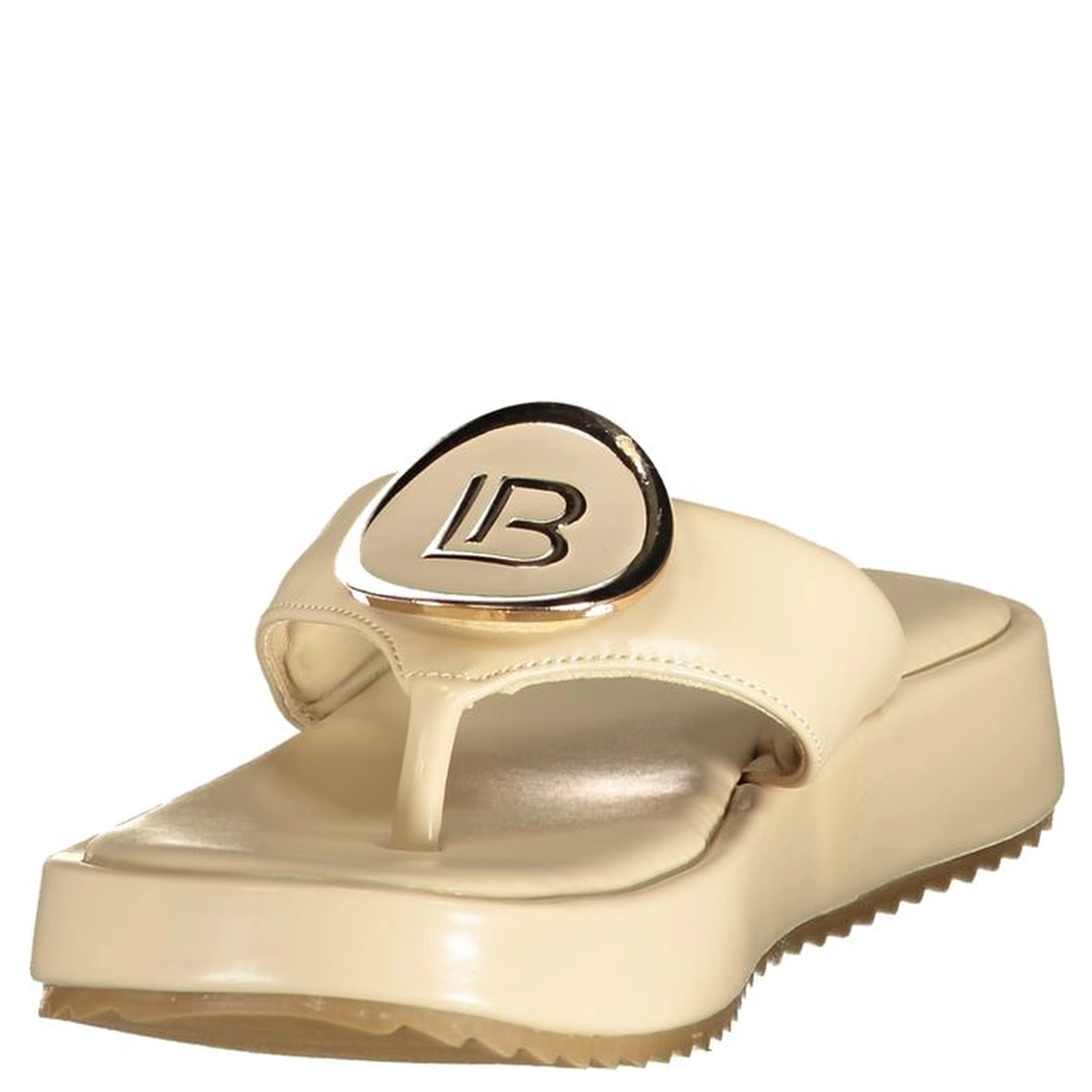 Beige Polyurethane Women's Sandal