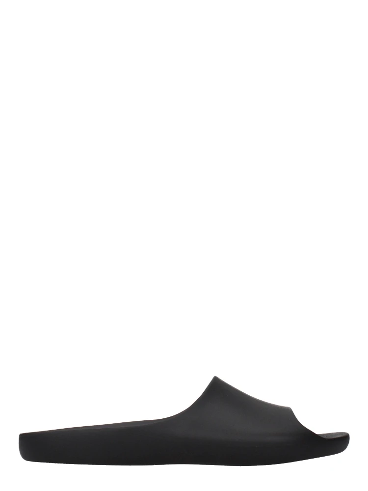 Black Cotton Slippers