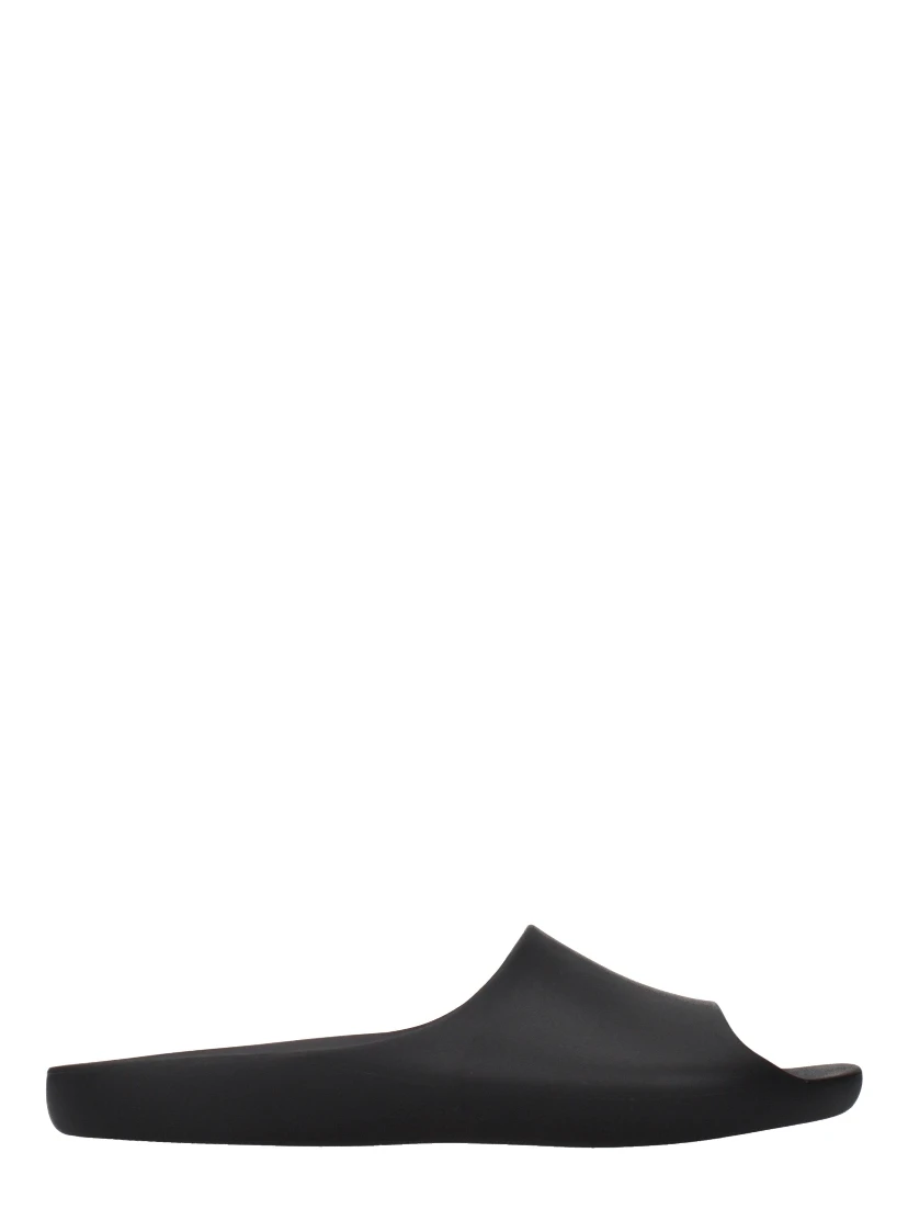 Black Cotton Slippers
