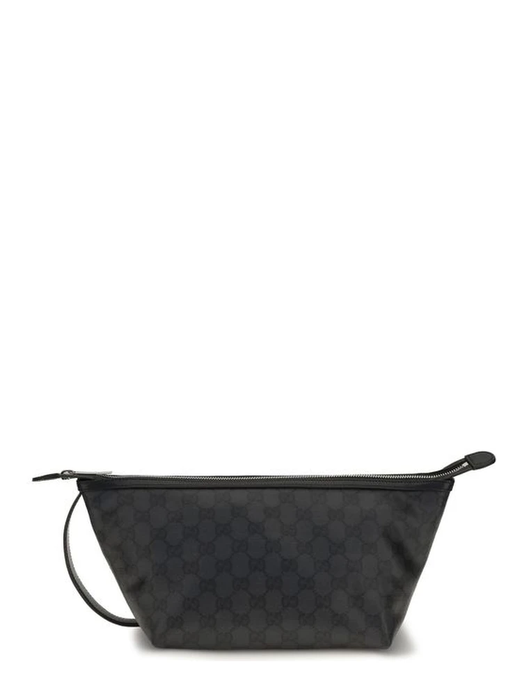 Black Fabric Clutch Bag