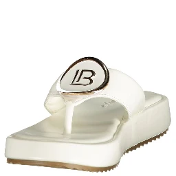 White Polyurethane Women Sandal