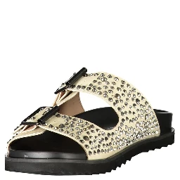 Beige Polyurethane Women's Slipper