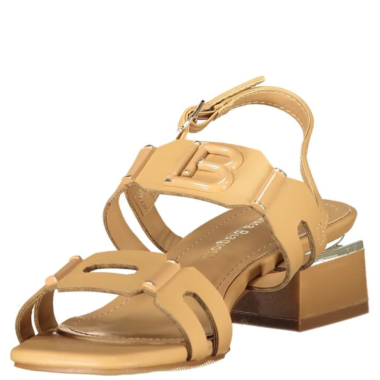 Beige Polyurethane Women Sandal