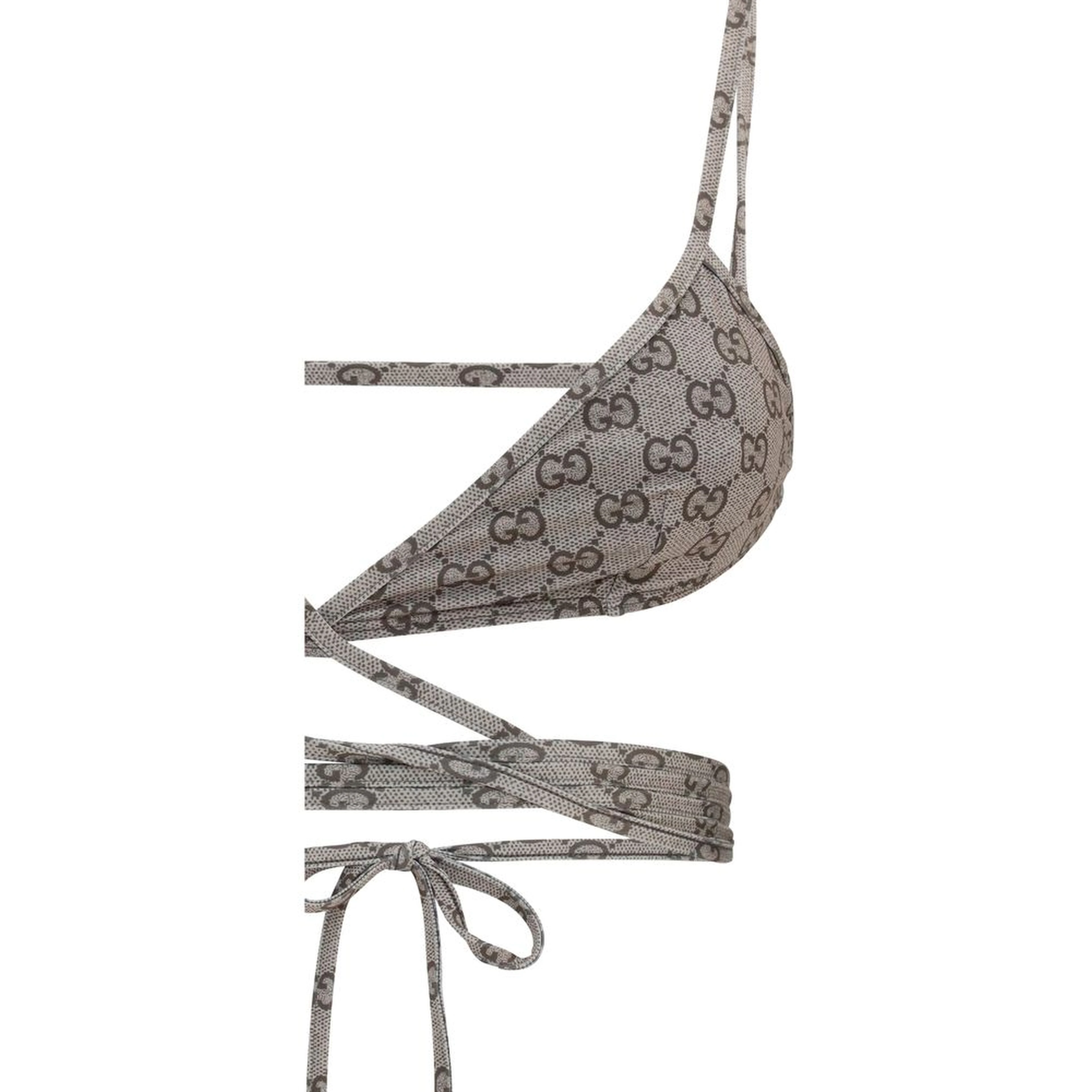 Beige Polyester Bikini