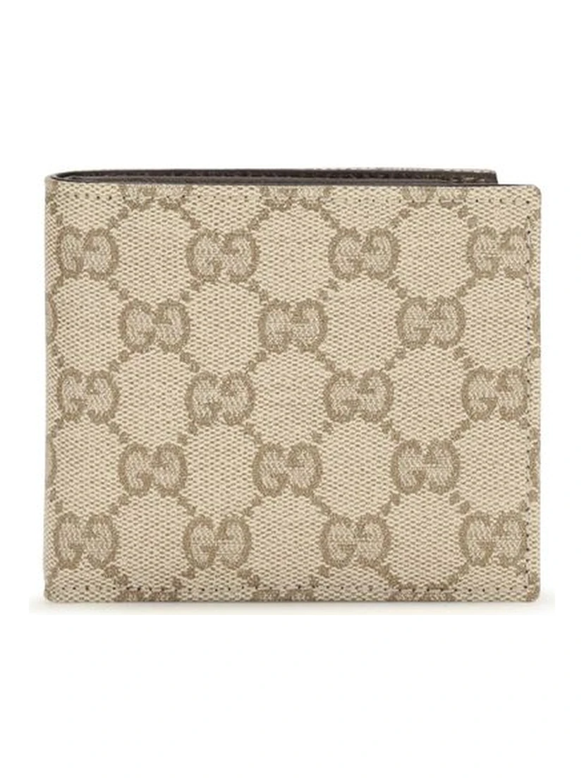 Beige Fabric Wallet