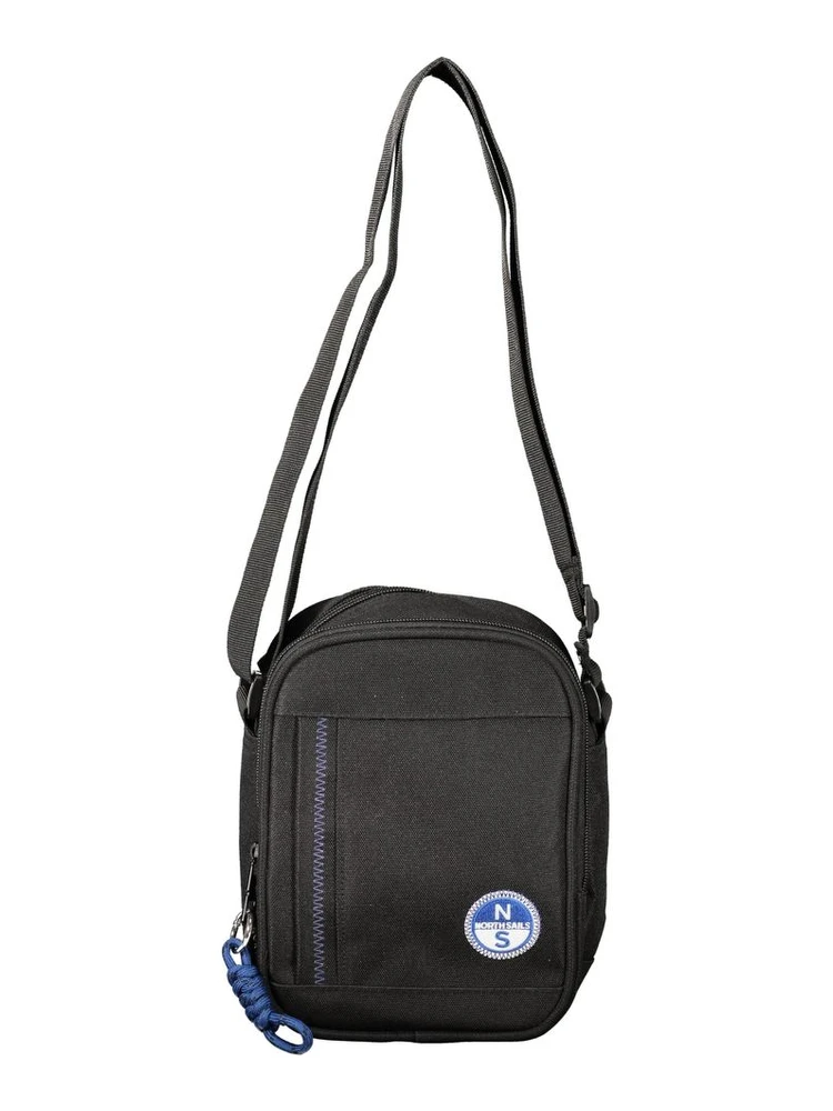 Black Polyester Shoulder Bag