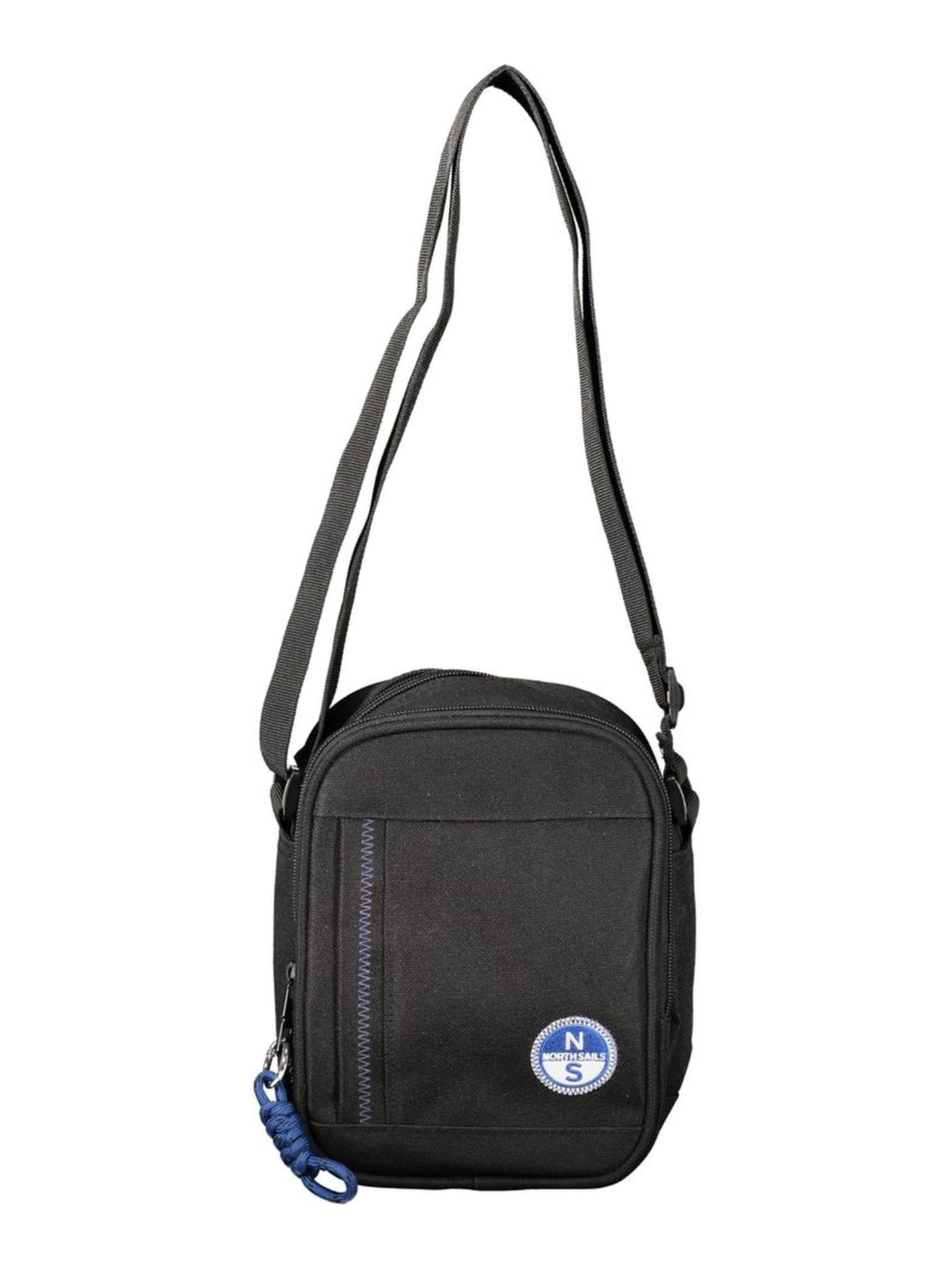 Black Polyester Shoulder Bag