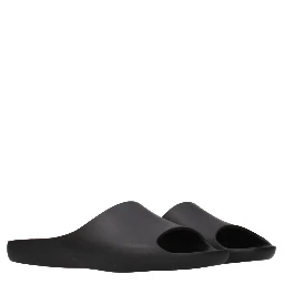 Black Cotton Slippers
