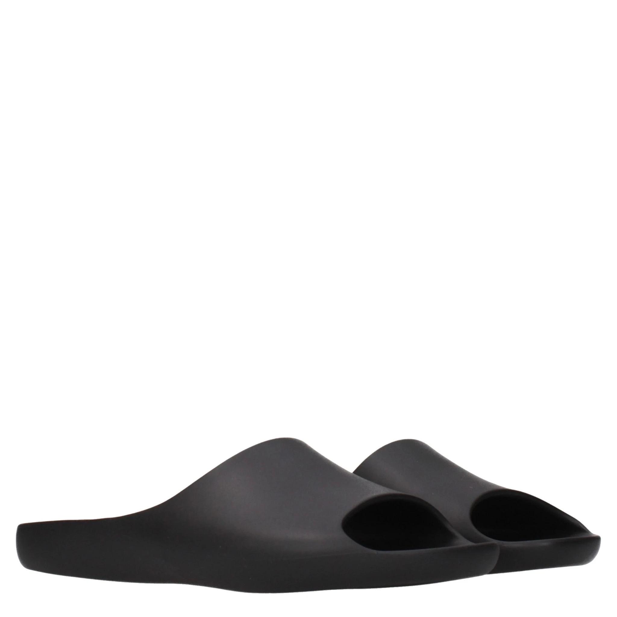 Black Cotton Slippers