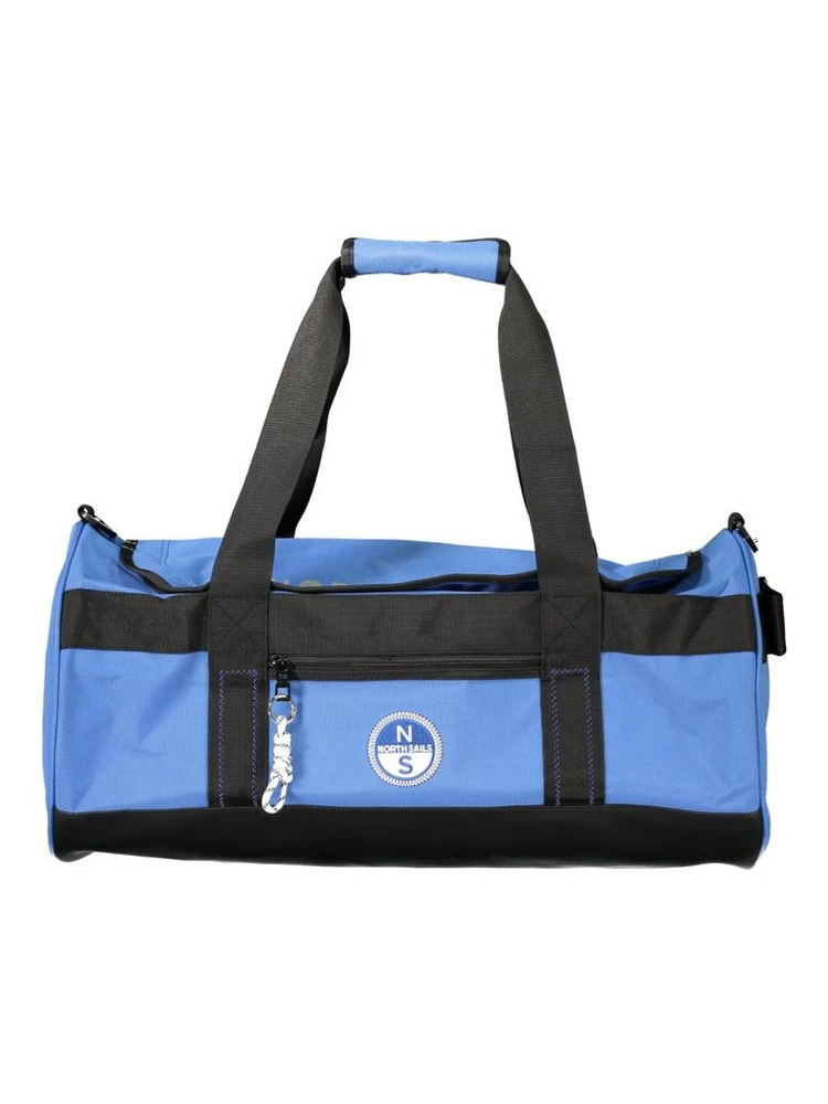 Blue Polyester Handbag