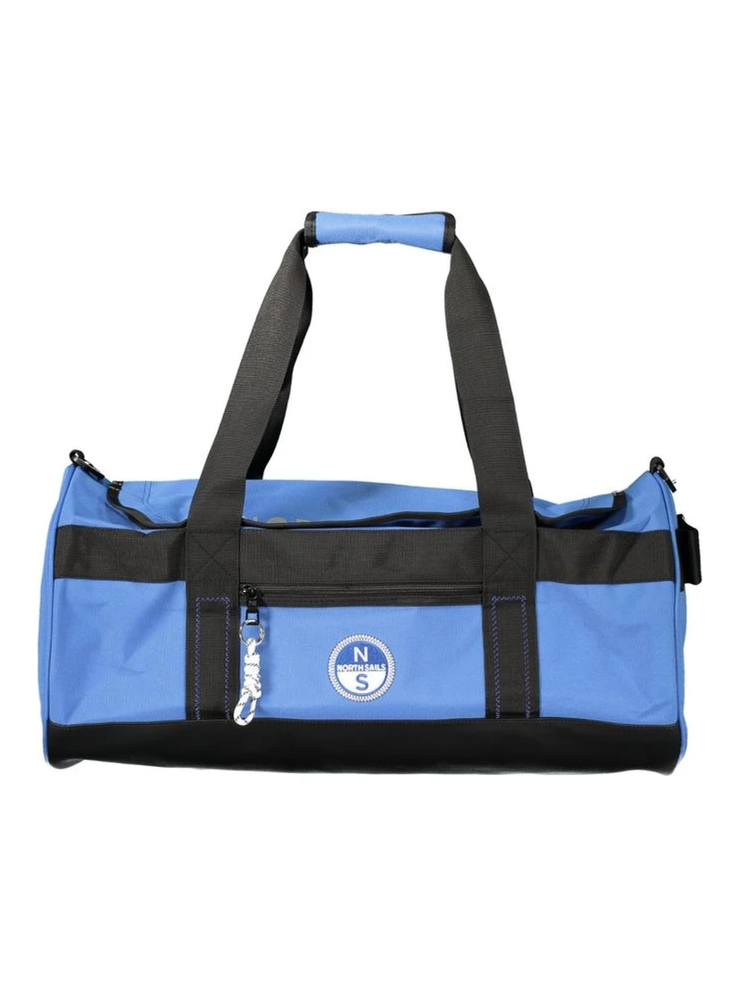 Blue Polyester Handbag