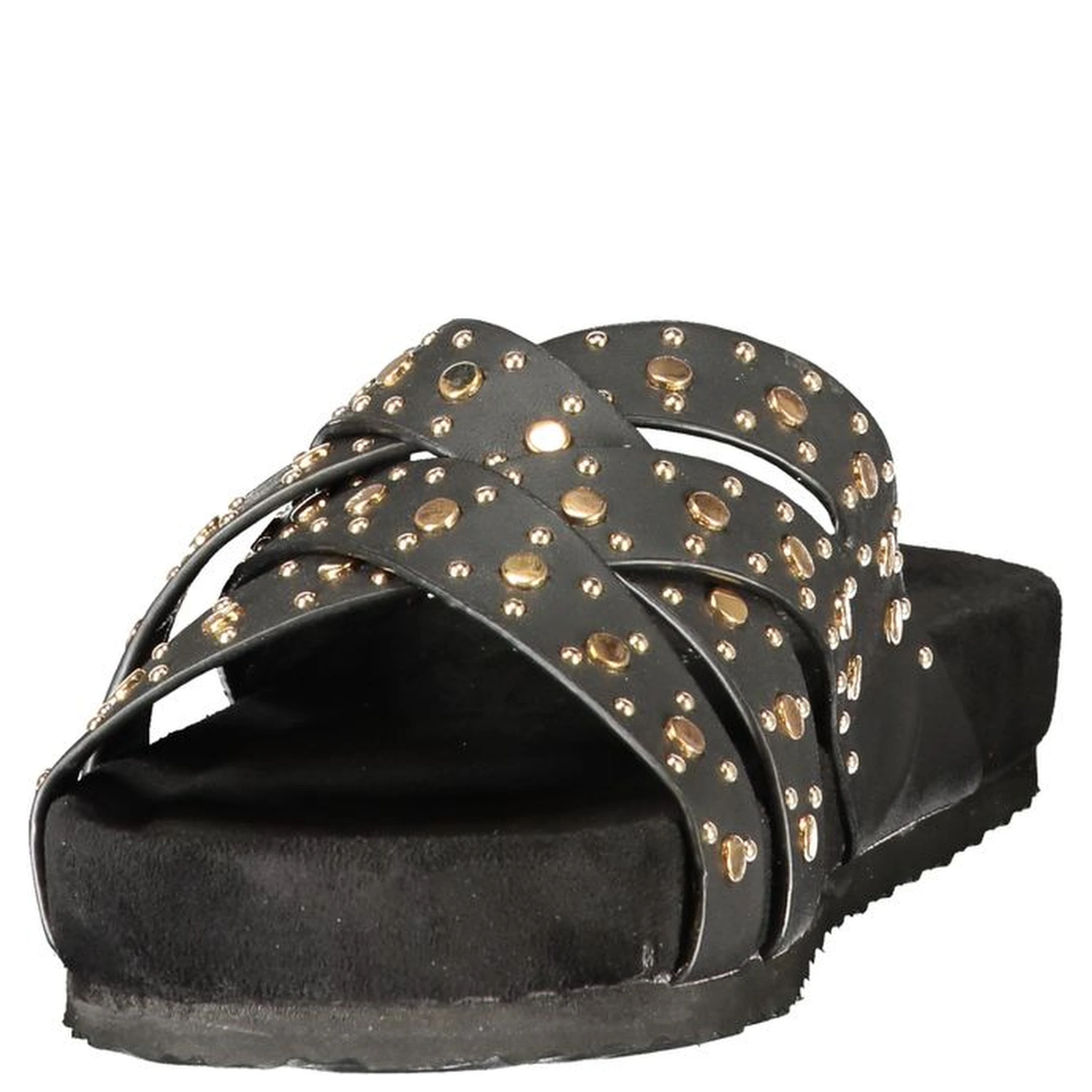 Black Polyurethane Women's Sandal