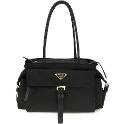 Black Polyamide Handbag