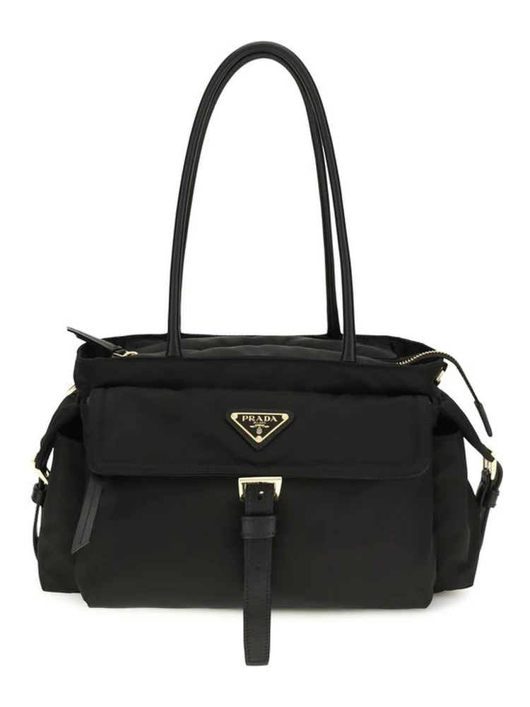 Black Polyamide Handbag