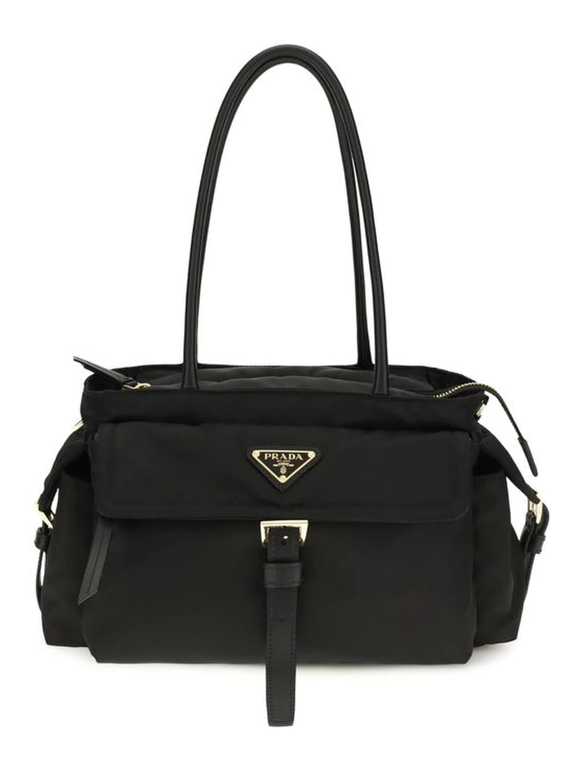 Black Polyamide Handbag