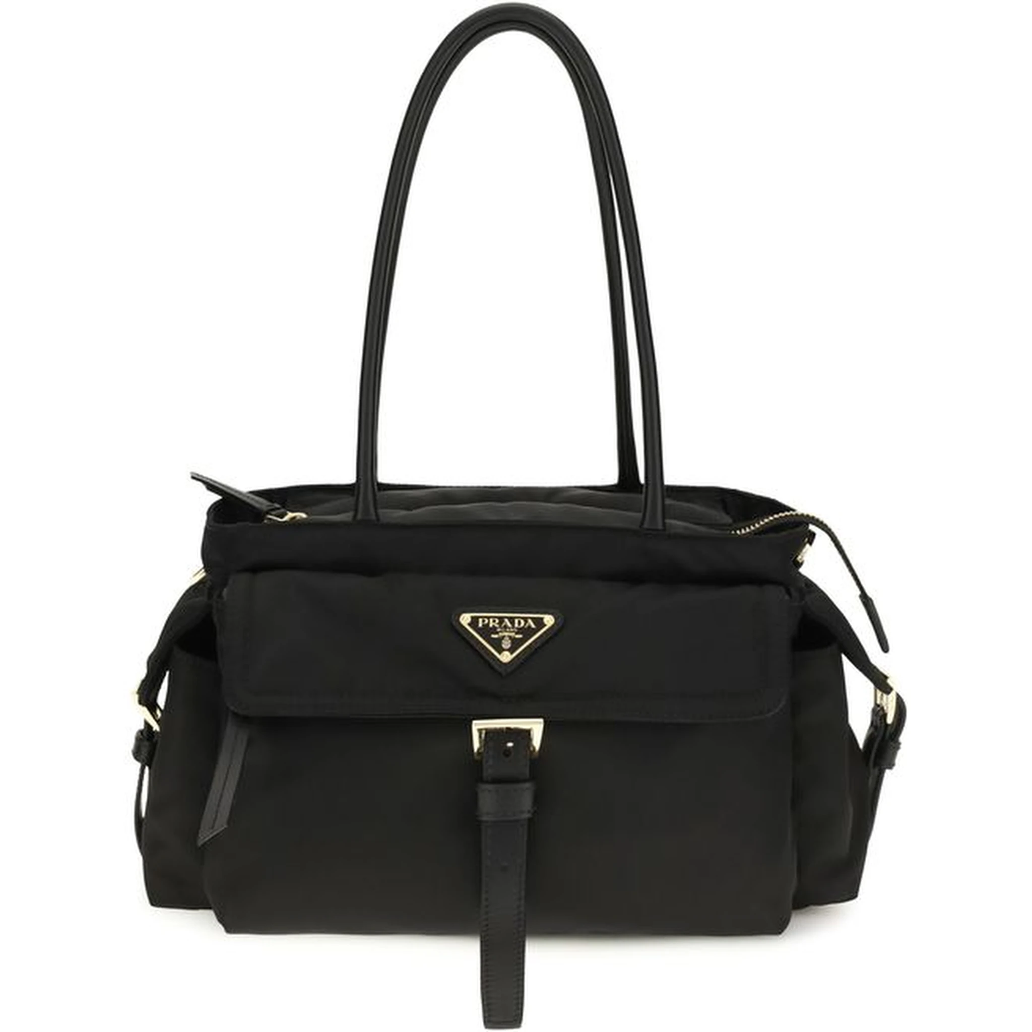 Black Polyamide Handbag