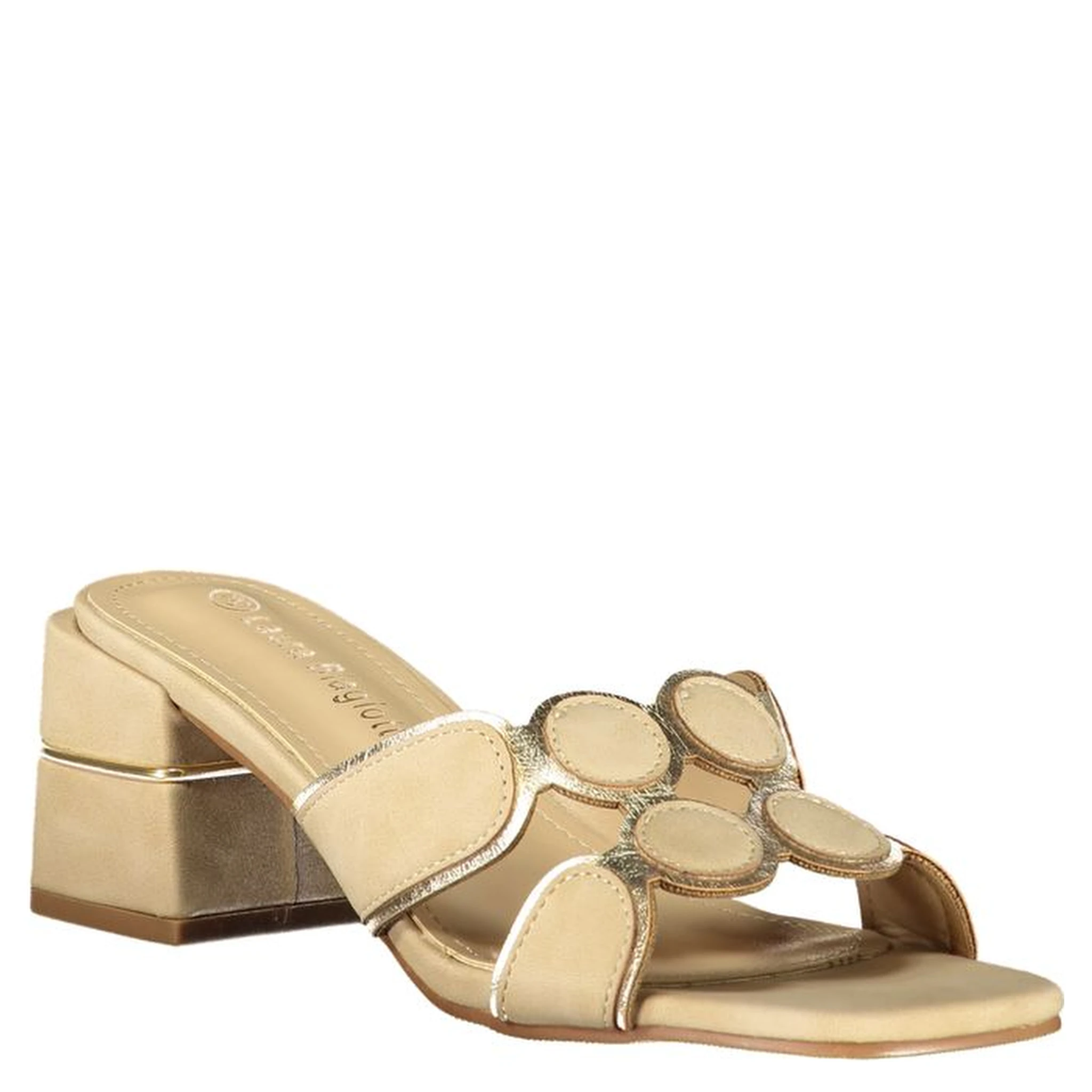 Beige Polyurethane Women's Sandal