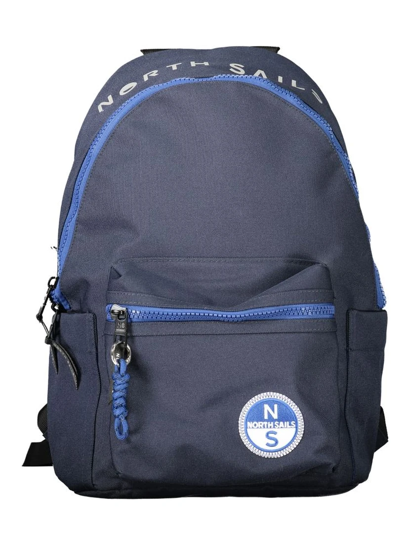 Blue Polyester Backpack
