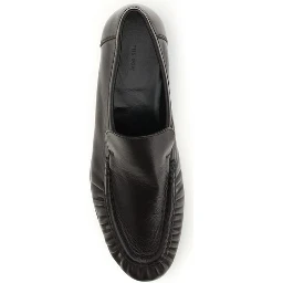 Brown Suede Leather Slip-On Loafers