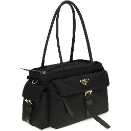 Black Polyamide Handbag