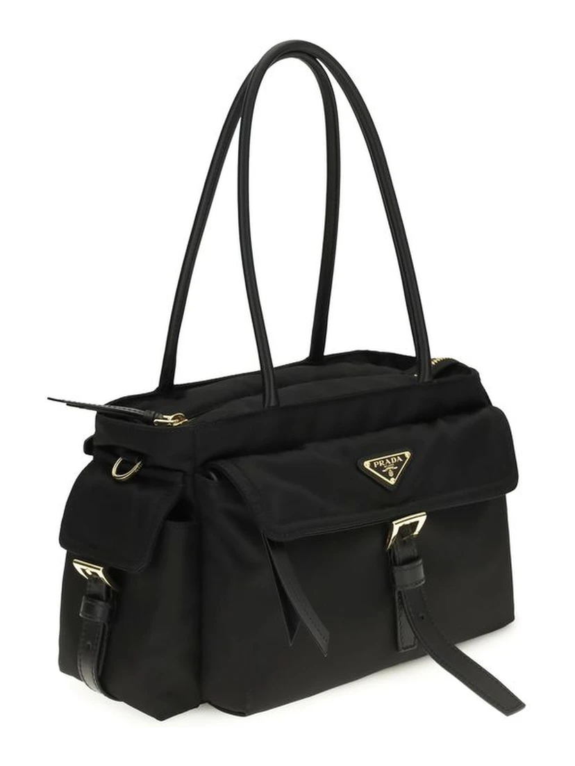Black Polyamide Handbag