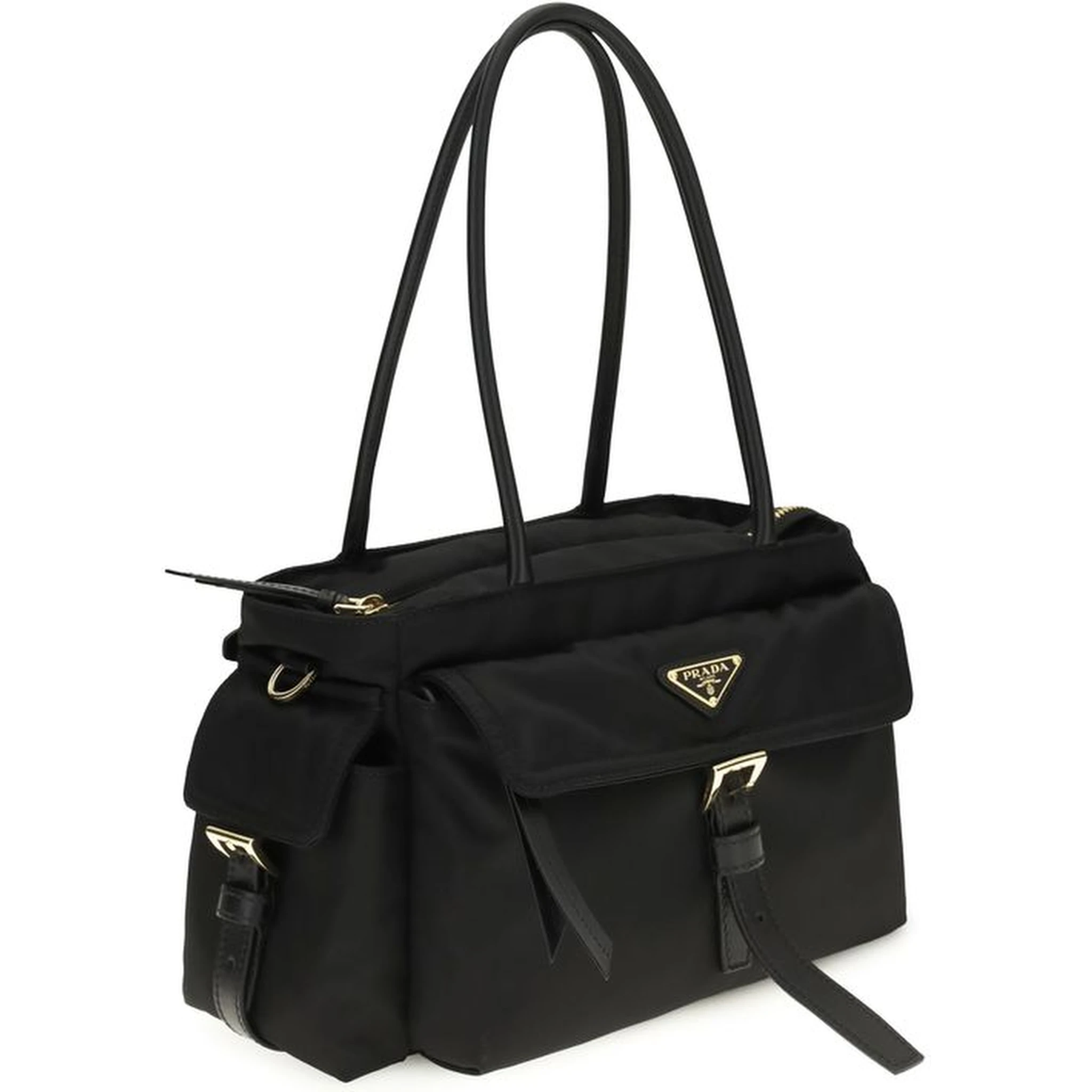 Black Polyamide Handbag