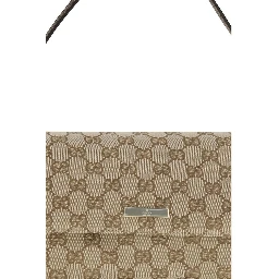 Brown Fabric Handbag