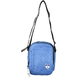 Blue Polyester Shoulder Bag