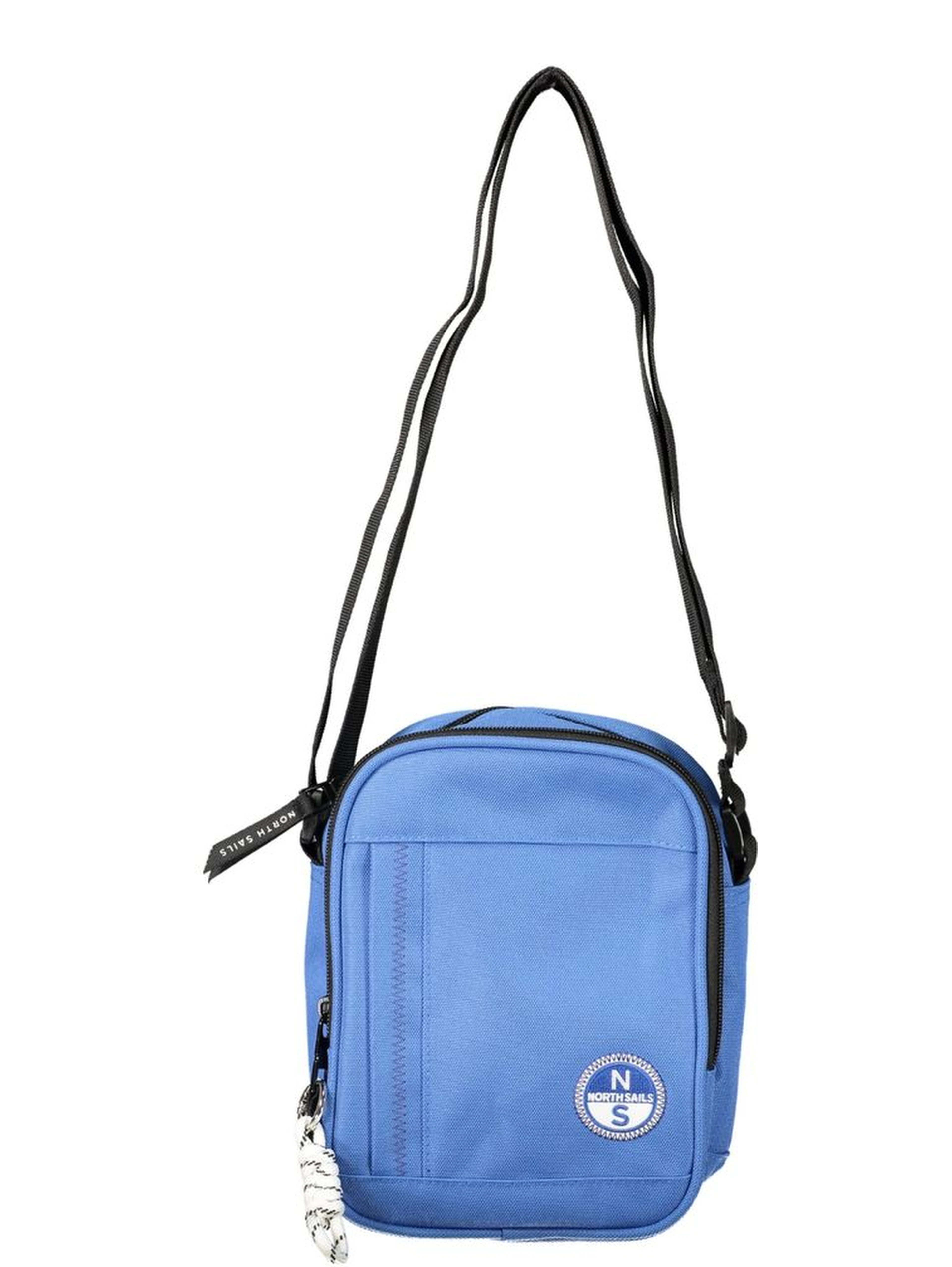 Blue Polyester Shoulder Bag