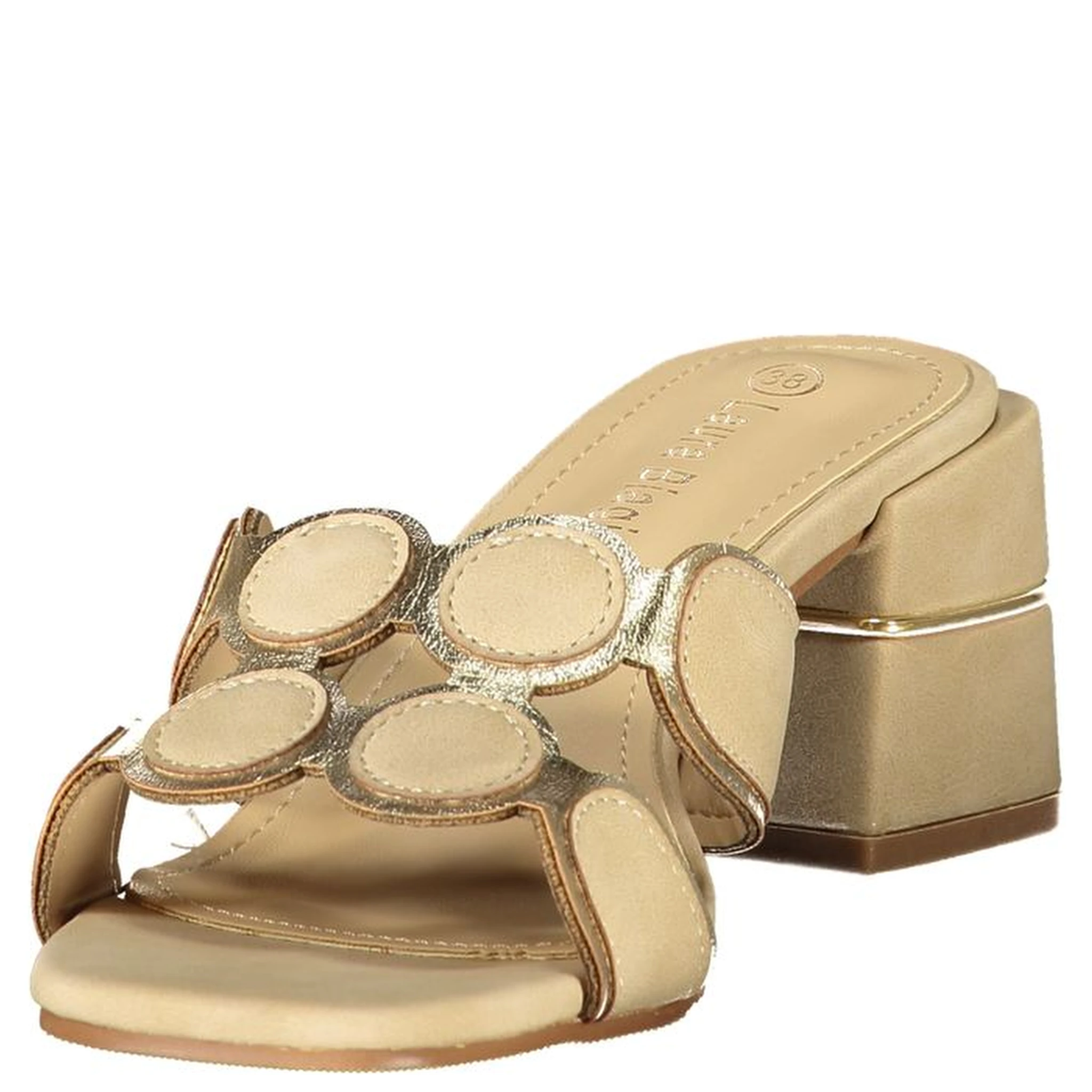 Beige Polyurethane Women's Sandal