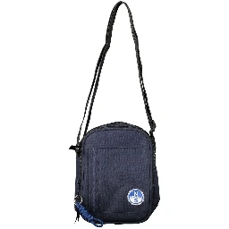 Blue Polyester Shoulder Bag