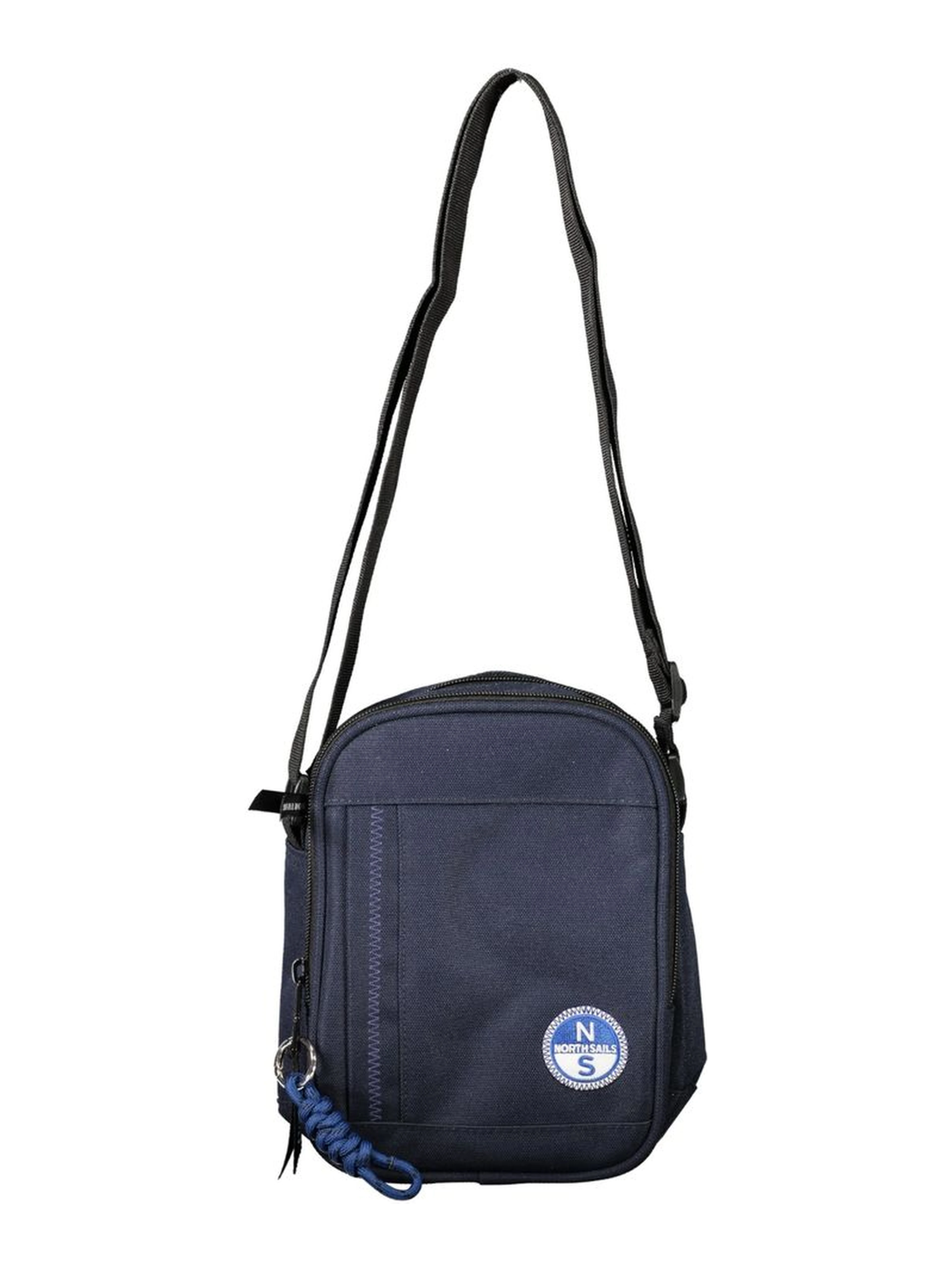 Blue Polyester Shoulder Bag